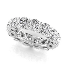 Afbeelding in Gallery-weergave laden, Fijne Diamant Eternity Band 0,75-karaat 14K Witgoud – zijaanzicht