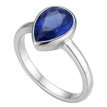 Afbeelding in Gallery-weergave laden, Royal Blue Saffier Peervormig Sieraadsteen Ring 1,50 karaat – 14