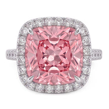 Afbeelding in Gallery-weergave laden, Roze Saffier Edelsteen 5 Karaat Verlovingsring Witgoud 14K Sieraden