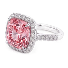Afbeelding in Gallery-weergave laden, Roze Saffier Edelsteen 5 Karaat Verlovingsring Witgoud 14K Sieraden