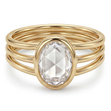 Afbeelding in Gallery-weergave laden, Rozet Slijpvorm Enkele Steen Ring – Briljant 3 karaat 14K