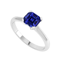 Afbeelding in Gallery-weergave laden, echte asscher diamant 1.50karaat ring vooraanzicht