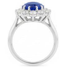 Afbeelding in Gallery-weergave laden, Saffier Cluster Ring