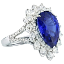Afbeelding in Gallery-weergave laden, echte round diamant 4karaat ring bovenaanzicht
