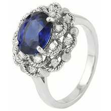 Afbeelding in Gallery-weergave laden, echte round diamant 3karaat ring close-up detail