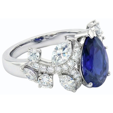 Afbeelding in Gallery-weergave laden, echte round diamant 2.50karaat ring profielweergave