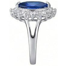 Afbeelding in Gallery-weergave laden, IGI GECERTIFICEERDE Echte Marquise Saffier Dure Ring