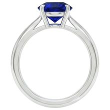 Afbeelding in Gallery-weergave laden, echte round diamant 4karaat ring profielweergave