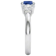 Afbeelding in Gallery-weergave laden, Saffier En Diamanten Ring