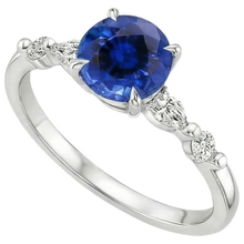 Afbeelding in Gallery-weergave laden, echte round diamant 2karaat ring zijaanzicht