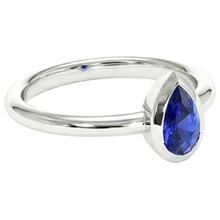 Afbeelding in Gallery-weergave laden, echte pear diamant 1.50karaat ring close-up detail