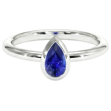 Afbeelding in Gallery-weergave laden, echte pear diamant 1.50karaat ring bovenaanzicht