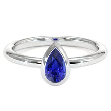 Afbeelding in Gallery-weergave laden, echte pear diamant 1.50karaat ring vooraanzicht