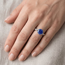 Afbeelding in Gallery-weergave laden, Saffier Ring GIA GECERTIFICEERD 2,86 Karaat