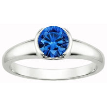 Afbeelding in Gallery-weergave laden, echte round diamant 1.50karaat ring zijaanzicht