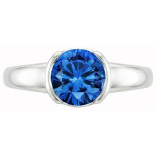Afbeelding in Gallery-weergave laden, echte round diamant 1.50karaat ring close-up detail