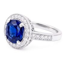 Afbeelding in Gallery-weergave laden, Saffier Stenen Ring