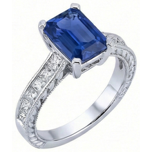 Afbeelding in Gallery-weergave laden, echte diamant 3.50karaat ring zijaanzicht