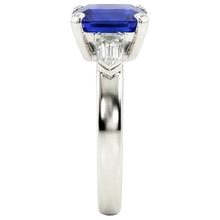 Afbeelding in Gallery-weergave laden, echte baguette diamant 1.75karaat ring bovenaanzicht