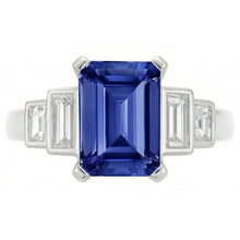 Afbeelding in Gallery-weergave laden, echte diamant 2.50karaat ring close-up detail