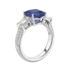 Afbeelding in Gallery-weergave laden, echte round diamant 3.50karaat ring close-up detail
