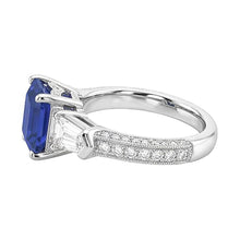 Afbeelding in Gallery-weergave laden, echte round diamant 3.50karaat ring bovenaanzicht