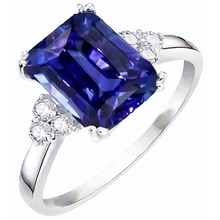 Afbeelding in Gallery-weergave laden, echte round diamant 3karaat ring vooraanzicht