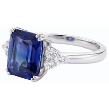 Afbeelding in Gallery-weergave laden, echte round diamant 3karaat ring close-up detail