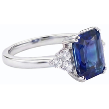 Afbeelding in Gallery-weergave laden, echte round diamant 3karaat ring bovenaanzicht