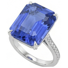 Afbeelding in Gallery-weergave laden, echte round diamant 5karaat ring close-up detail