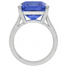 Afbeelding in Gallery-weergave laden, echte round diamant 5karaat ring profielweergave