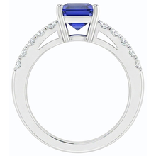 Afbeelding in Gallery-weergave laden, echte round diamant 3.50karaat ring profielweergave