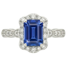 Afbeelding in Gallery-weergave laden, echte round diamant 3karaat ring close-up detail