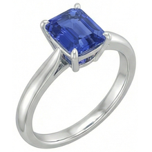 Afbeelding in Gallery-weergave laden, Smaragd Solitaire Srilanka Sapphire Verlovingsring 1,50 karaat