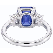Afbeelding in Gallery-weergave laden, echte round diamant 3karaat ring profielweergave