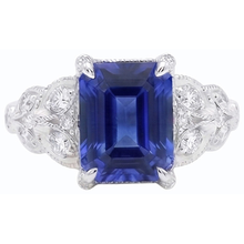 Afbeelding in Gallery-weergave laden, echte round diamant 3.50karaat ring zijaanzicht