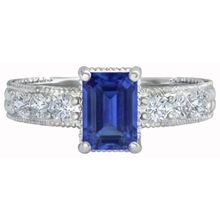 Afbeelding in Gallery-weergave laden, echte round diamant 2.10karaat ring zijaanzicht