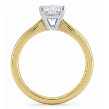 Afbeelding in Gallery-weergave laden, echte round diamant 1.25karaat ring close-up detail