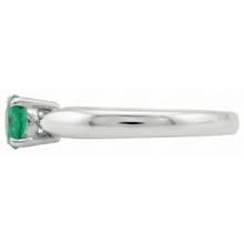 Afbeelding in Gallery-weergave laden, Solitaire 2,50 ct rond geslepen Groente smaragd verlovingsring wit goud 14k