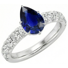 Afbeelding in Gallery-weergave laden, echte round diamant 5karaat ring zijaanzicht