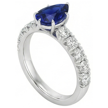 Afbeelding in Gallery-weergave laden, echte round diamant 5karaat ring bovenaanzicht