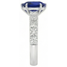 Afbeelding in Gallery-weergave laden, echte round diamant 5karaat ring op wit