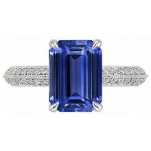 Afbeelding in Gallery-weergave laden, echte round diamant 4karaat ring close-up detail