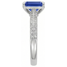 Afbeelding in Gallery-weergave laden, echte round diamant 4karaat ring profielweergave