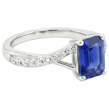 Afbeelding in Gallery-weergave laden, echte round diamant 4karaat ring profielweergave