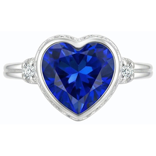 Afbeelding in Gallery-weergave laden, echte heart diamant 2karaat watch zijaanzicht