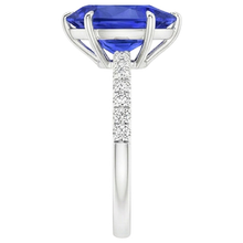 Afbeelding in Gallery-weergave laden, echte round diamant 4.50karaat ring profielweergave
