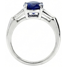 Afbeelding in Gallery-weergave laden, Solitaire Deep Blue Sapphire Ring 2,50 karaat dames sieraden