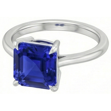 Afbeelding in Gallery-weergave laden, echte asscher diamant 1.50karaat ring vooraanzicht