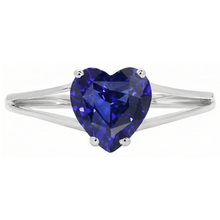 Afbeelding in Gallery-weergave laden, echte heart diamant 2.50karaat ring zijaanzicht